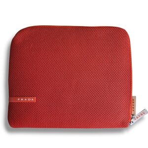 Prada Linea Rossa Red Mesh Tablet Sleeve | Y2K Tech Case